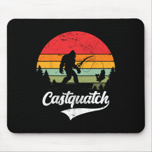 Alfombrilla De Ratón Castquatch divertido B pescador meme de pesca 