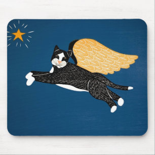 Alfombrilla De Ratón Cat Angel Mousepad - Stephen Huneck