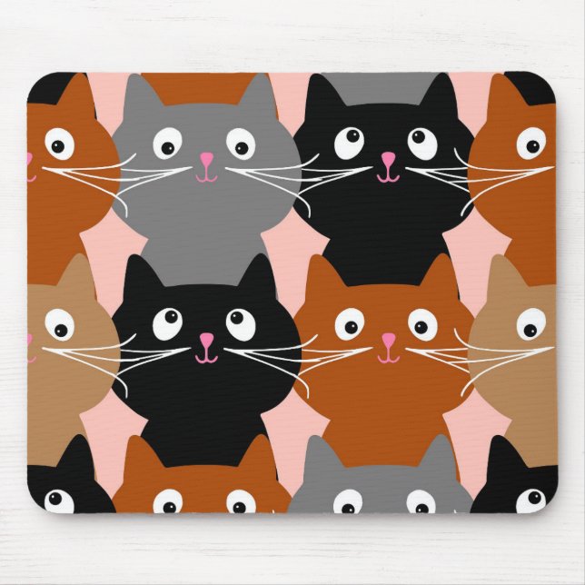ALFOMBRILLA DE RATÓN CAT ART CUTE CATS MOUSEPAD (Frente)