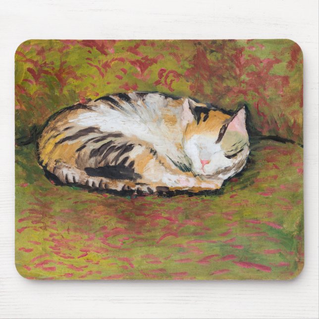 Alfombrilla De Ratón Cat, August Macke Mouse Pad (Frente)