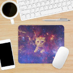 Alfombrilla De Ratón Cat in Space<br><div class="desc">Naranja tabby cat en el espacio,  galaxia de manera lechosa. Naranja tabby cat imagen: por arthur ivanov license: https://creativecommons.org/licenses/by-sa/2.0/legalcode imagen fuente: https://www.flickr.com/photos/arthur_ivanov/2617993176</div>