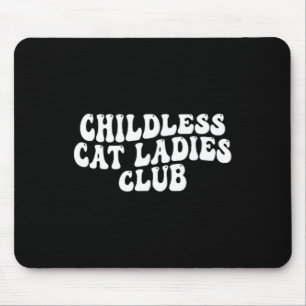 Alfombrilla De Ratón Cat Ladies Club Groovy Childless Cat Lady 2024