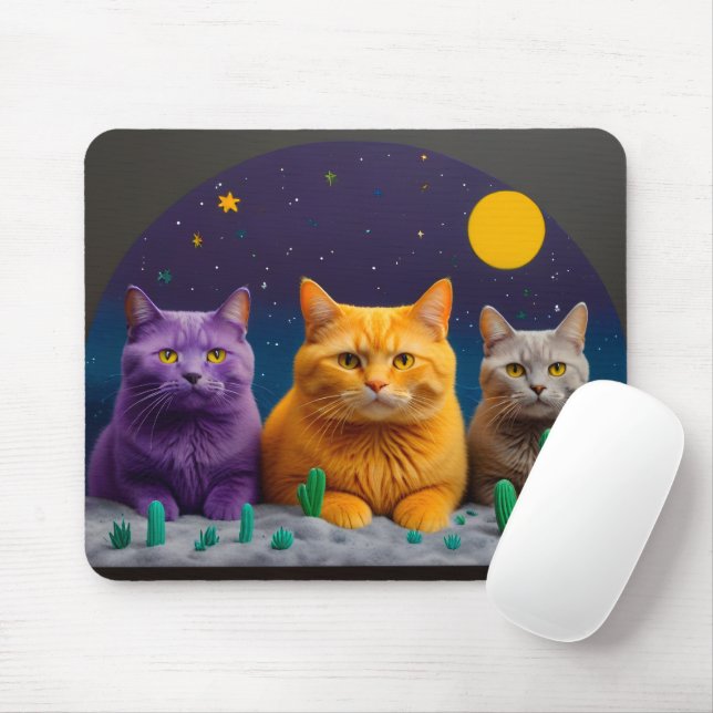 Alfombrilla De Ratón Cat Mouse Pad – Perfect Gift for Cat Lovers (Con ratón)