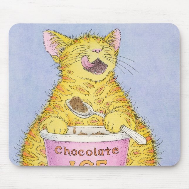 Alfombrilla De Ratón CAT que come el helado (Frente)