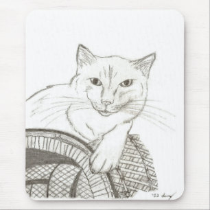Alfombrilla De Ratón Cat Ragdoll Portrait Mousepad