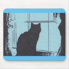 Alfombrilla De Ratón Cat Silhouette