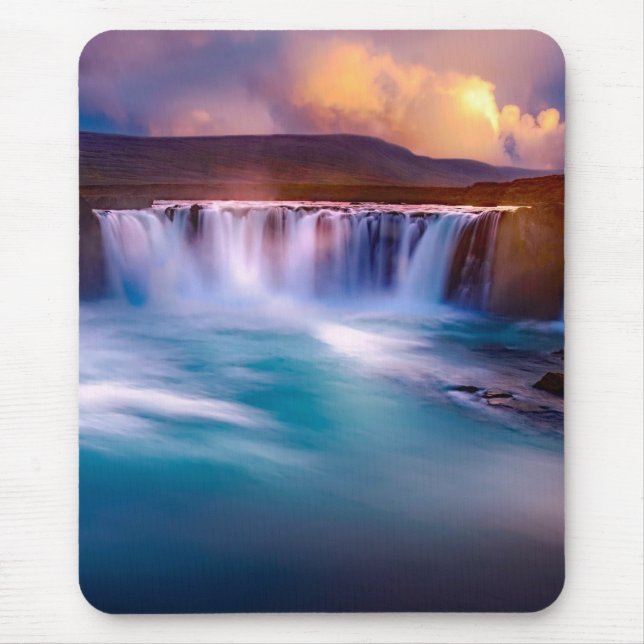 Alfombrilla De Ratón Catarata Goðafoss Islandia (Frente)