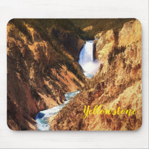 Alfombrilla De Ratón Cataratas de la almohadilla del ratón-yellowstone