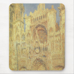 Alfombrilla De Ratón Catedral de Rouen, puesta de sol por Claude Monet