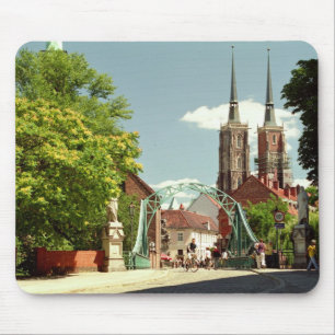 Alfombrilla De Ratón Catedral gótica en Wroclaw Mousepad