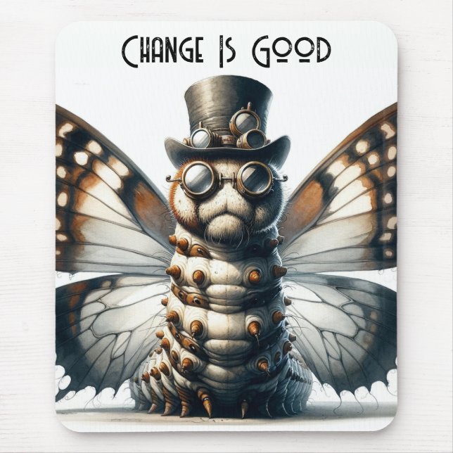 Alfombrilla De Ratón Caterpillar Steampunk (Frente)