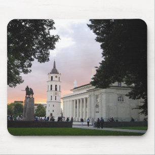 Alfombrilla De Ratón Cathedral Square in Vilnius, LITHUANIA ---