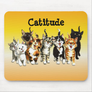 Alfombrilla De Ratón Catitude Cute Kitty Gats Mouse Pad