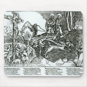 Alfombrilla De Ratón Catolicismo romano y Lutheranism puestos en