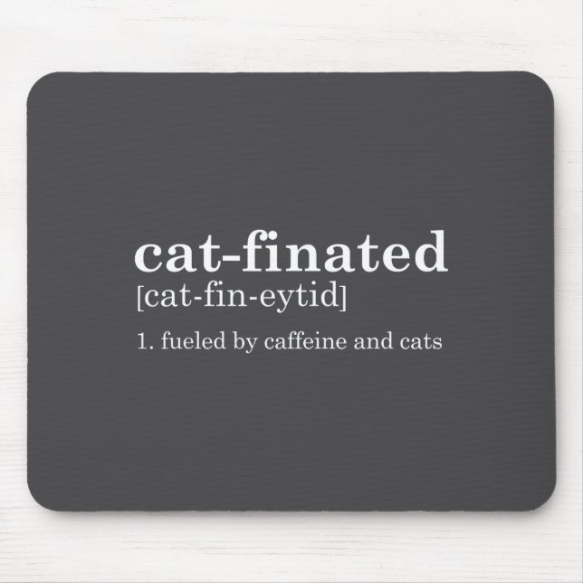 Alfombrilla De Ratón Cats &amp; Coffee Lover Funny Caffeine Quote Coffe (Frente)