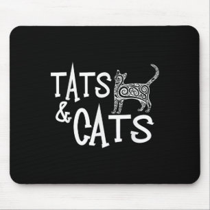 Alfombrilla De Ratón Cats&amp;Tats Shirt - Gracioso Para Tattoo Y Cat L