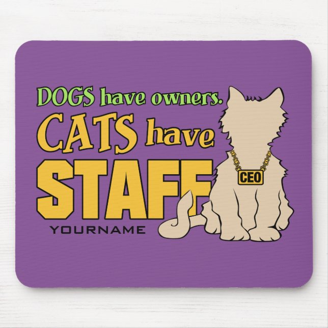 Alfombrilla De Ratón CATS HAN personalizado DEL PERSONAL mousepad (Frente)