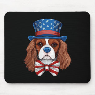 Alfombrilla De Ratón Cavalier King Charles Spaniel Con Indios De Bander