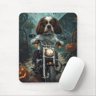 Alfombrilla De Ratón Cavalier King Charles Spaniel Halloween Scary