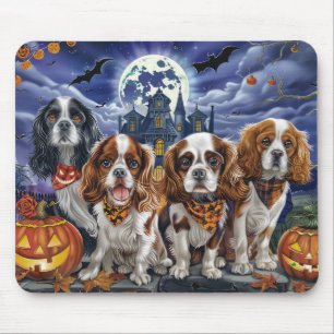Alfombrilla De Ratón Cavalier King Charles Spaniel Halloween Spooky