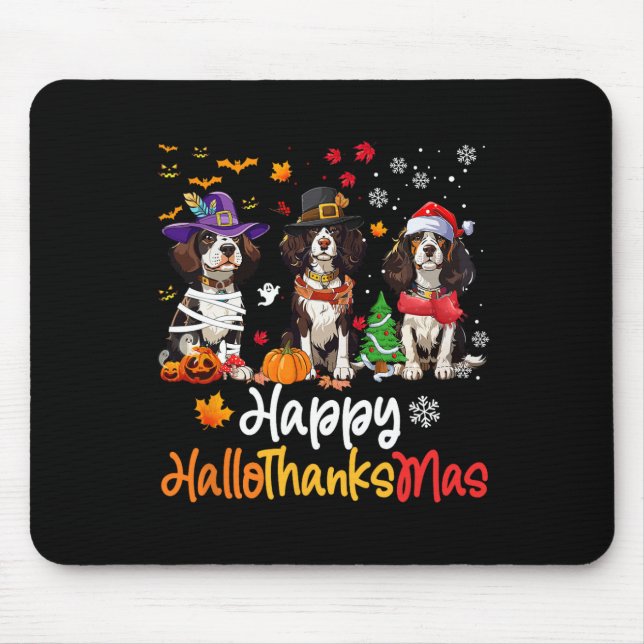 Alfombrilla De Ratón Cavalier King Charles Spaniel Perro Halloween Chri (Frente)