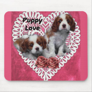 Alfombrilla De Ratón Cavalier King Charles Spaniel Puppy Love