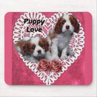 Alfombrilla De Ratón Cavalier King Charles Spaniel Puppy Love