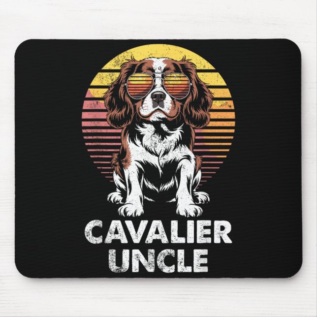 Alfombrilla De Ratón Cavalier King Charles Spaniel Tío Perro Antiguo Du (Frente)