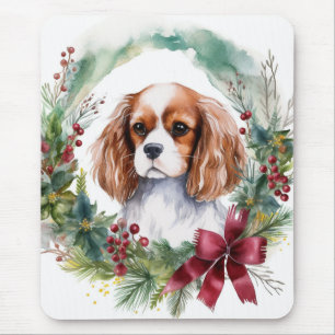 Alfombrilla De Ratón Cavalier King Navidades Wreath Festimes Pup