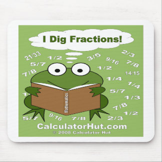 Alfombrilla De Ratón Cavo la matemáticas Mousepad de las fracciones
