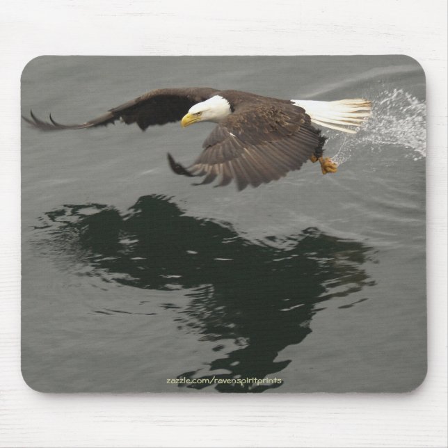 Alfombrilla De Ratón Caza de Eagle Calvo Mousepad (Frente)
