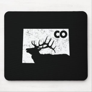 Alfombrilla De Ratón Caza de Elk Colorado - Forma de estado de Bull Elk