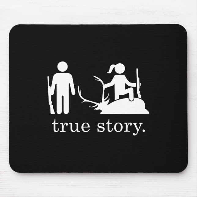 Alfombrilla De Ratón Caza de historias verdaderas (Frente)