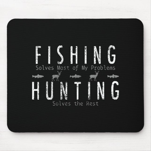 Alfombrilla De Ratón Caza de regalos de pesca (Frente)