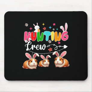 Alfombrilla De Ratón Caza de tres cerdos conejitos de Guinea de Pascua 