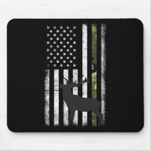 Alfombrilla De Ratón Caza de venados blancos Cazador Elk Buck Camo Amer