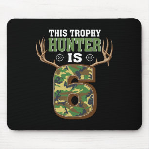 Alfombrilla De Ratón Caza de venados de 6 años 6º cumpleaños