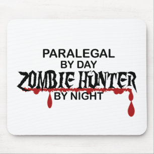 Alfombrilla De Ratón Cazador del zombi del Paralegal