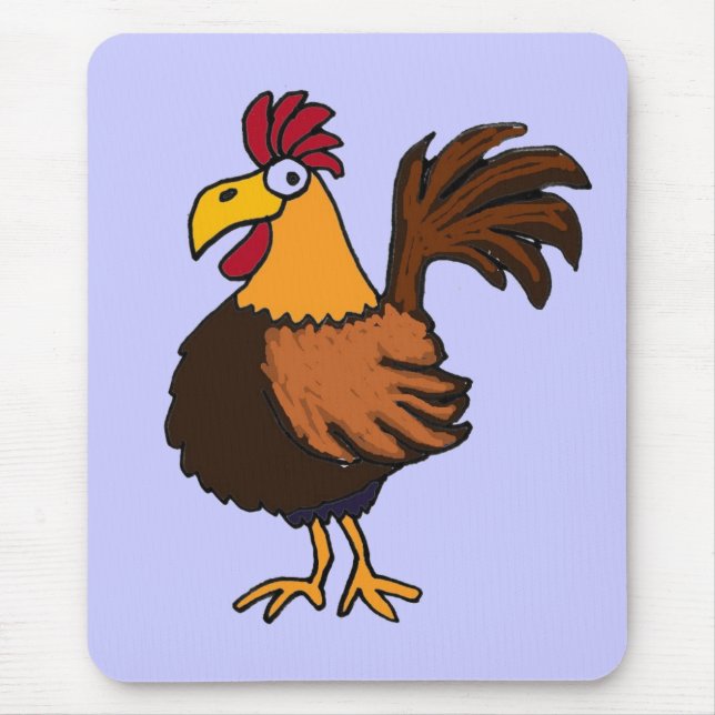 Alfombrilla De Ratón CC gallo enrrollado Mousepad (Frente)