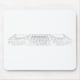 Alfombrilla De Ratón CDJ-1000 pionero puesto - disc jockey de DJ Djing