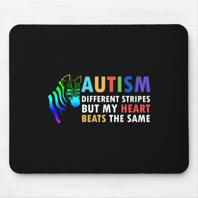 Alfombrilla De Ratón Cebra cardíaca diciendo conciencia Inspiradora de  (Frente)