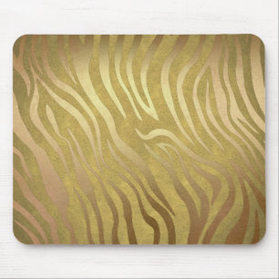 Alfombrilla De Ratón Cebra dorada zebra zebra jungla Safari Glam