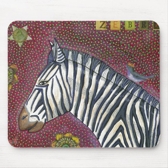 Alfombrilla De Ratón Cebra Mousepad (Frente)
