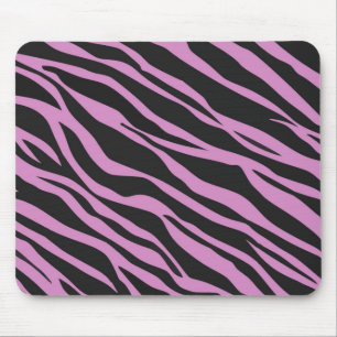 Alfombrilla De Ratón Cebra rosa orquídea a rayas