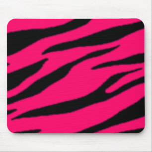 Alfombrilla De Ratón Cebra rosada y negra Mousepad