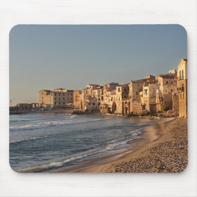 Alfombrilla De Ratón Cefalu, ciudad de la playa en Sicilia (Frente)