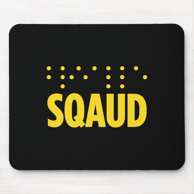 Alfombrilla De Ratón Ceguera Para Ciegos Ciegos Braille Re (Frente)