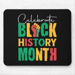 Alfombrilla De Ratón Celebra el Mes de la Historia Negra para hombres m