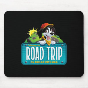 Alfombrilla De Ratón Celebrando el viaje por carretera de los niños sob