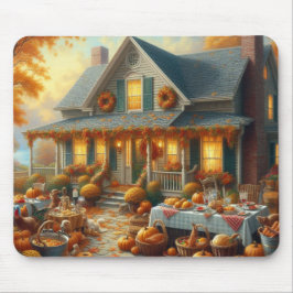 Alfombrilla De Ratón Celebrar el Bounty de Otoño con un acogedor encant